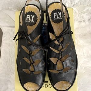 Fly London “Yexa” black sandal